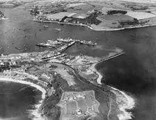 Falmouth Harbour, Cornwall, 1937. Artist: Aerofilms