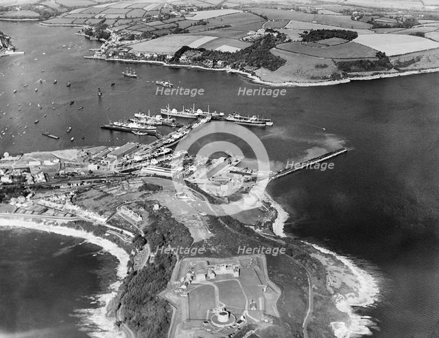 Falmouth Harbour, Cornwall, 1937. Artist: Aerofilms.