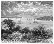 Falmouth Harbour, Cornwall, England, 1900