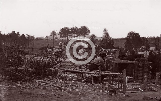 Falmouth, Virginia. Abandoned Camp, 1862. Creators: Andrew Joseph Russell, Alexander Gardner.