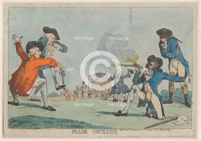False Courage, November 22, 1788., November 22, 1788. Creator: Thomas Rowlandson.