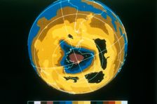 False colour image of Antarctic ozone hole, 30 November 1992. Creator: Unknown