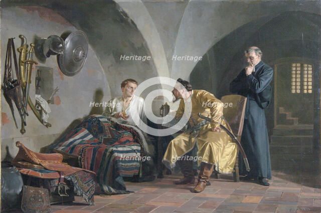False Dmitry I in the Adam Wisniowiecki House, 1876. Artist: Nevrev, Nikolai Vasilyevich (1830-1904)