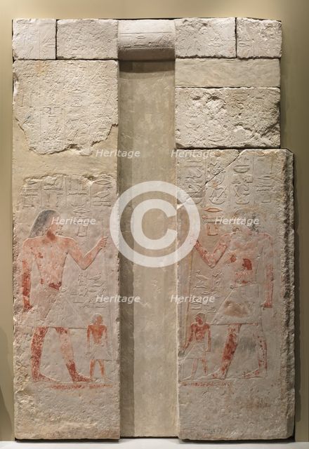 False Door of Nykara, 2408-2341 BC. Creator: Unknown.