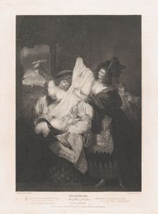Falstaff in the Buck Basket (Shakespeare, Merry Wives of Wi..., first published 1793; reissued 1852. Creator: Peter Simon