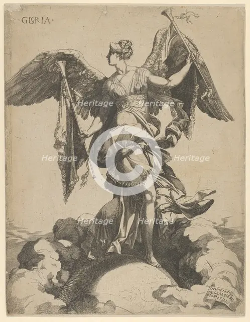 Fame, 1540-50. Creator: Domenico del Barbiere.