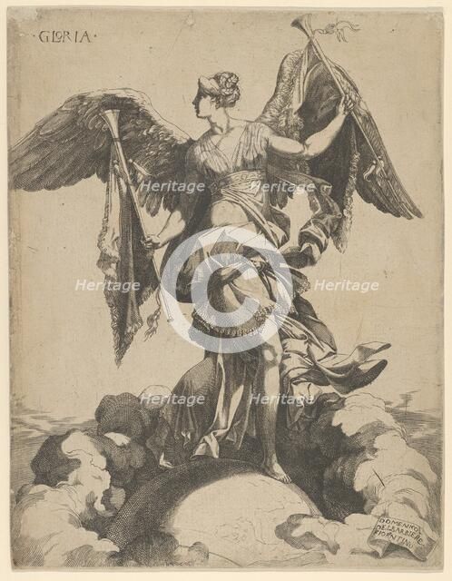 Fame, 1540-50. Creator: Domenico del Barbiere.