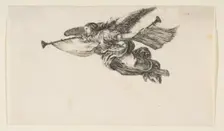 Fame, 1649-50. Creator: Stefano della Bella