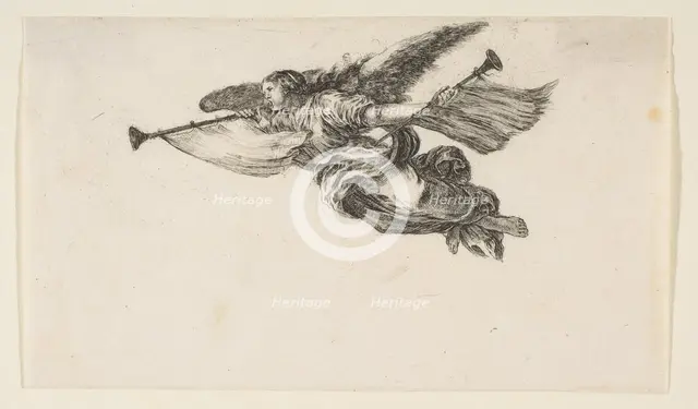 Fame, 1649-50. Creator: Stefano della Bella.