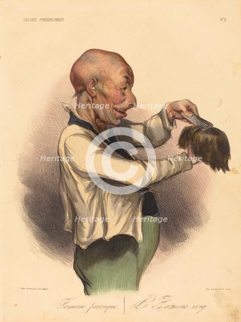 Fameuse perruque, 1836. Creator: Honore Daumier.