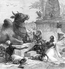 Famine in India, 1874. Creator: Unknown