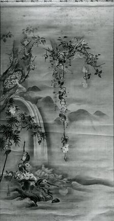 Family of Monkeys, late 17th century. Creator: Kanô Tanshin Morimasa