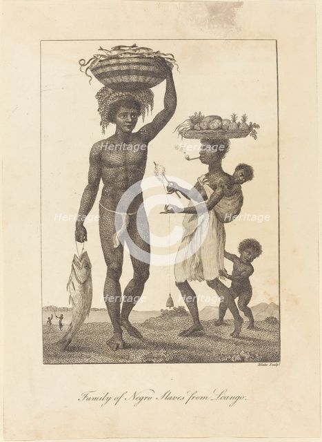 Family of Negro Slaves from Loango, 1793. Creator: William Blake.