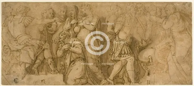 Family of Darius before Alexander; Prisoners before a Senator, n.d. Creator: Unknown.