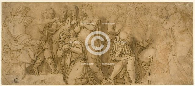 Family of Darius before Alexander; Prisoners before a Senator, n.d. Creator: Unknown.