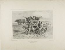 Family of Traveling Hungarian Gypsies, Moldavia, July 19, 1837, 1839. Creator: Auguste Raffet