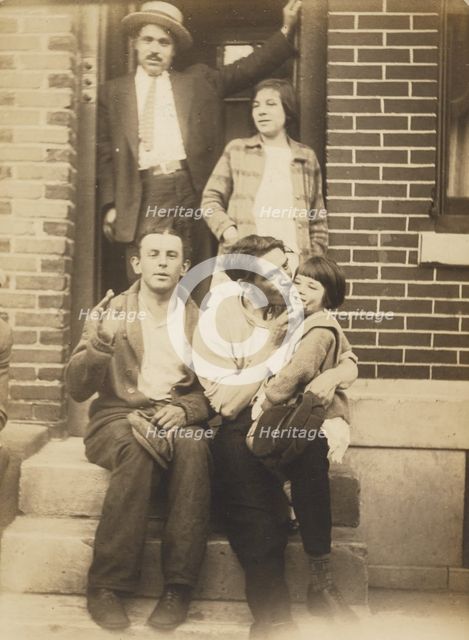 Family on Stoop, about 1926. Creator: John Frank Keith.