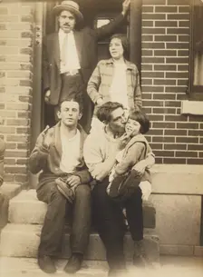 Family on Stoop, about 1926. Creator: John Frank Keith