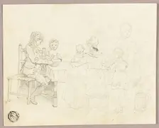 Family at a Table, n.d. Creator: George Morland