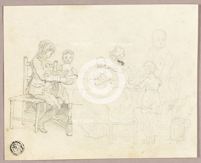 Family at a Table, n.d. Creator: George Morland.