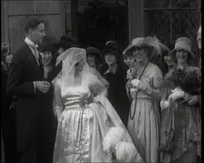 Family Gathering for Photographs at the Wedding of Beatrice Lillie and Sir Robert Peel..., 1920. Creator: British Pathe Ltd