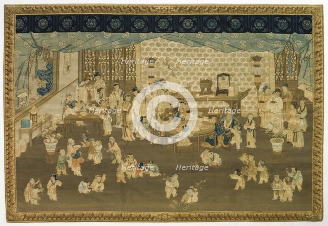 Family Gathering on New Year's Morning, 1700s. Creator: Unknown.