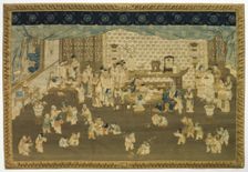 Family Gathering on New Year's Morning, 1700s. Creator: Unknown