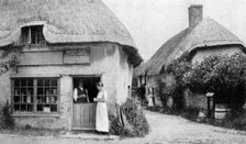 Family grocer, corner of Bradford Peverell, Wessex, c1922