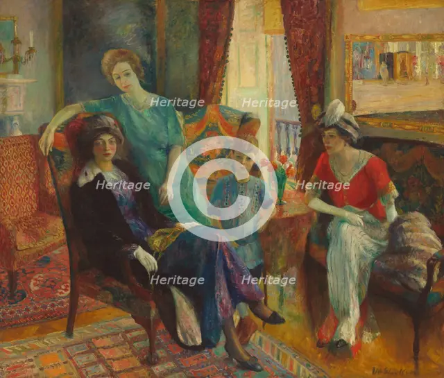 Family Group, 1910/1911. Creator: William James Glackens.