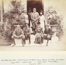 Family Group at Erigmore, from an album compiled by Sir John Everett Millais, 1880. Creator: Unknown