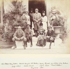 Family Group at Erigmore, from an album compiled by Sir John Everett Millais, 1880. Creator: Unknown