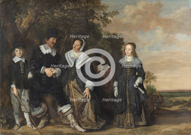 Family Group in a Landscape, 1645. Creator: Frans Hals.