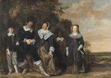 Family Group in a Landscape, 1645. Creator: Frans Hals