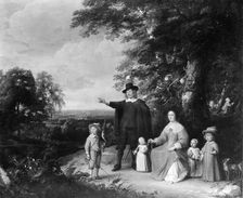 Family Group in a Landscape, ca. 1645. Creator: Jacques d'Arthois
