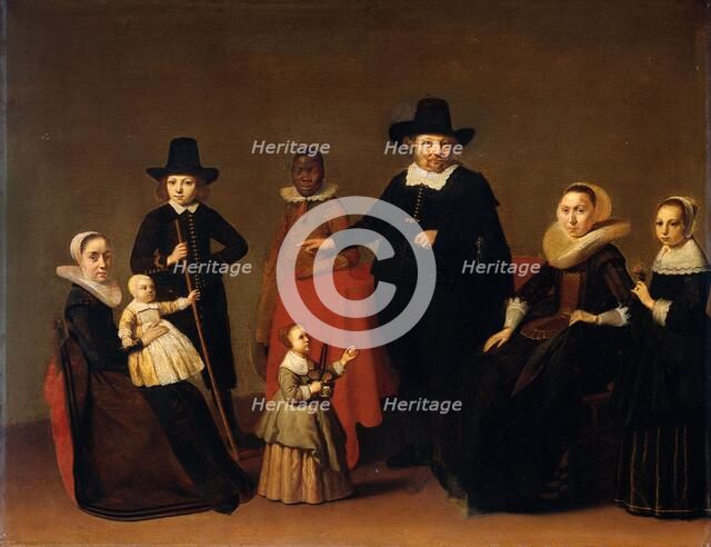 Family Group with a Black Man, c.1631-c.1650. Creator: Willem Cornelisz Duyster.