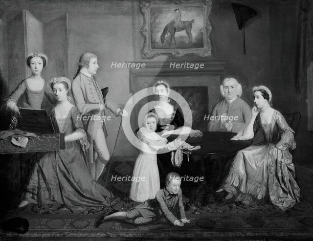 Family in a Room, c. 1765. Creator: Unknown.