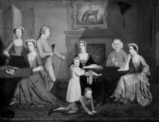 Family in a Room, c. 1765. Creator: Unknown