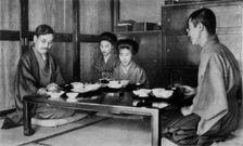 Family luncheon a la Japonaise c1900, (1921). Artist: Julian Leonard Street