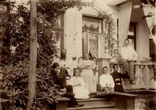 Family P.N. Konovalov during a holiday at the dacha (in Tarakanovo), 1890. Creator: Unknown