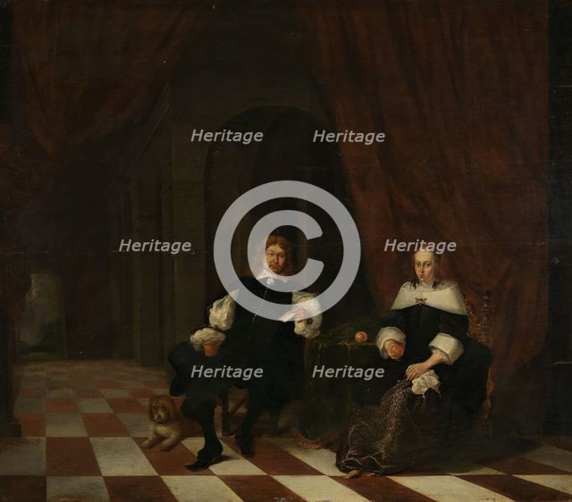 Family Portrait, 1654. Creator: Gerrit Lundens.