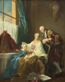 Family Portrait, 1756. Creator: Francois Hubert Drouais
