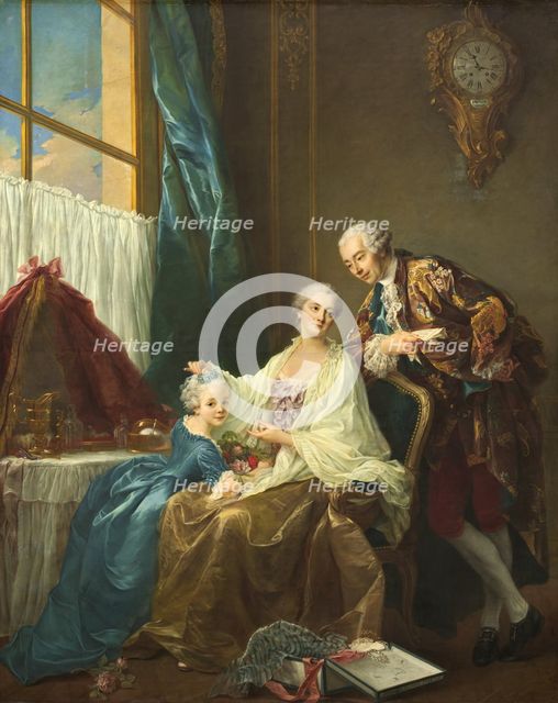 Family Portrait, 1756. Creator: Francois Hubert Drouais.