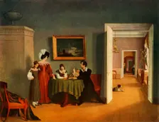 Family Portrait 1830, (1965). Creator: Fyodor Tolstoy