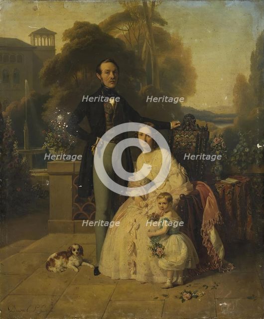 Family Portrait, 1840. Creator: Eugène Emmanuel Amaury-Duval.