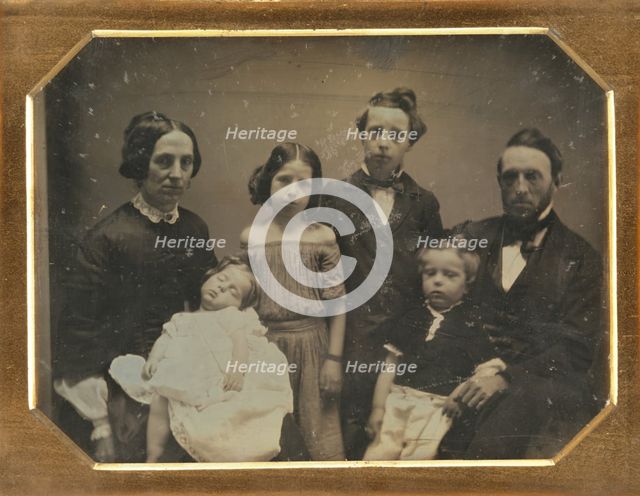 Family Portrait of Luther Sheldon Rood, about 1852. Creator: Unknown.
