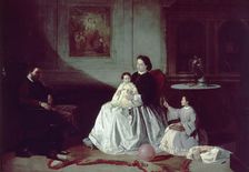 Family Portrait by Valeriano Dominguez Becquer