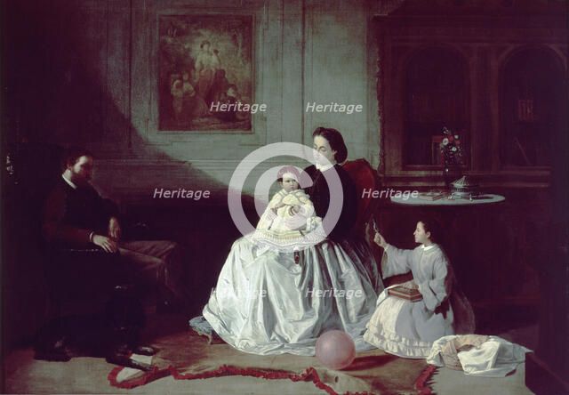  'Family Portrait' by Valeriano Dominguez Becquer.