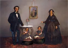 Family Portrait, ca. 1855. Creators: W. Penny, WL Germon