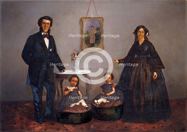Family Portrait, ca. 1855. Creators: W. Penny, WL Germon.