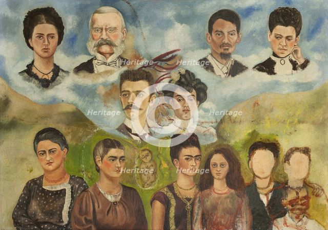 Family portrait (Unfinished), 1949-1950. Creator: Kahlo, Frida (1907-1954).